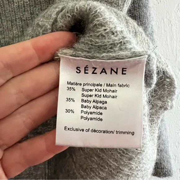 Sezane Gray Sweater - Picture 8 of 14